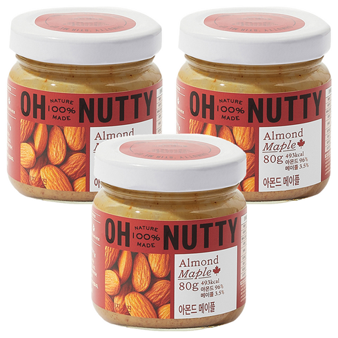 오넛티 아몬드 메이플, 80g, 3개