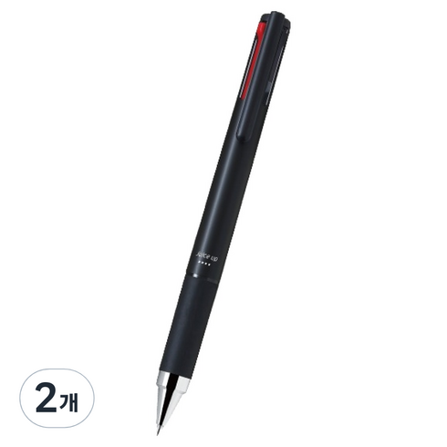파이롯트 쥬스업 4색 다색펜 0.4mm, 블랙, 2개