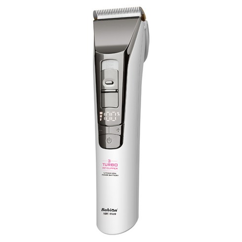 바비온 강아지 고양이 3단 터보 바리깡 이발기 클리퍼 SBC-8810, 화이트, 1개