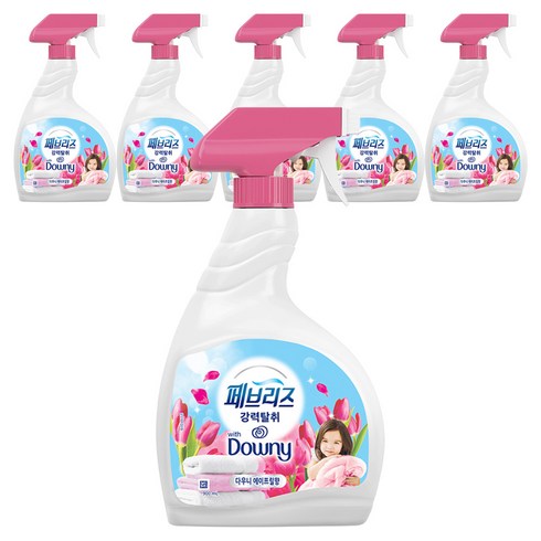페브리즈 다우니 에이프릴향 섬유탈취제 본품, 900ml, 6개