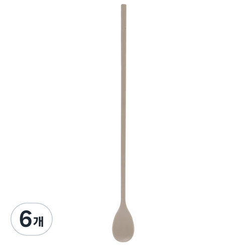 실리만 국내생산 하모니 롱스푼 코코아그레이 1개, 단품, 6개