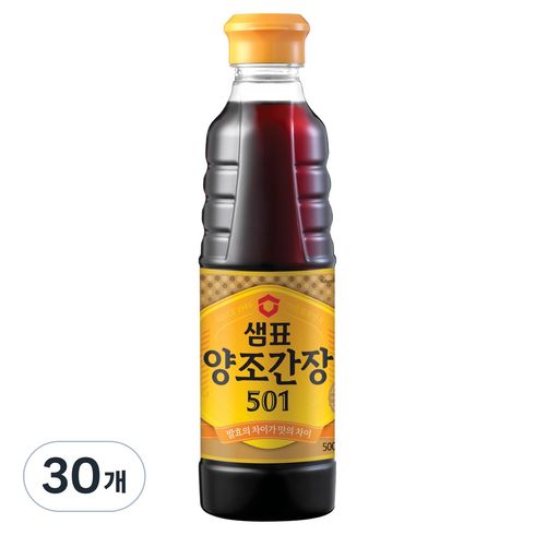 샘표 양조간장 501, 500ml, 30개