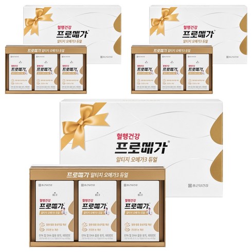 프로메가 알티지 오메가3 듀얼 선물세트 93.6g, 180정, 3개