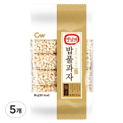 청우 옛날애 밥풀과자, 90g, 5개