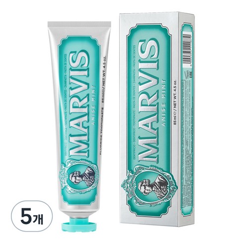 마비스 아니스 민트 치약, 5개, 85ml