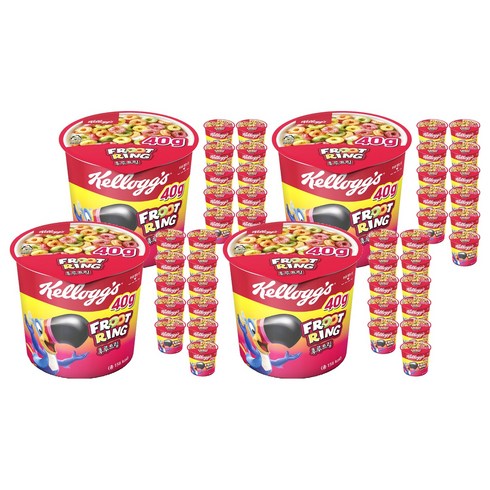 후루트링 컵 시리얼, 40g, 48개
