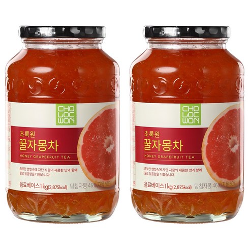 초록원 꿀자몽차, 1kg, 1개입, 2개