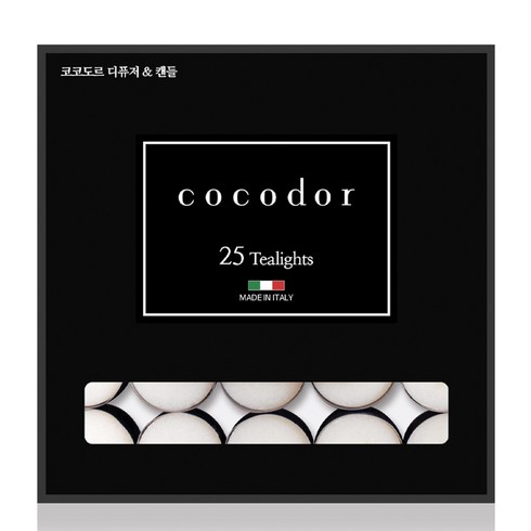 코코도르 티라이트 캔들, 코튼플라워, 10g, 25개