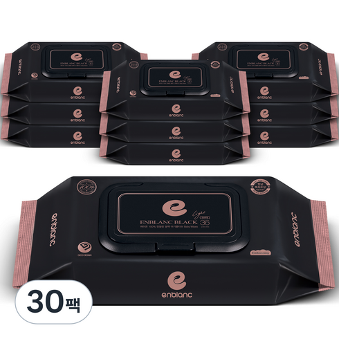 앙블랑 세이프 블랙 라이트 캡형, 78g, 36매, 30개