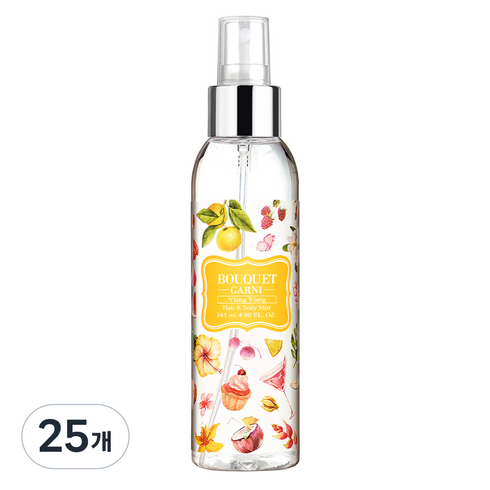 부케가르니 글로우 퍼퓸드 헤어앤바디미스트 일랑일랑, 145ml, 25개
