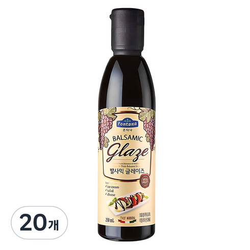폰타나 발사믹 글레이즈, 250ml, 20개