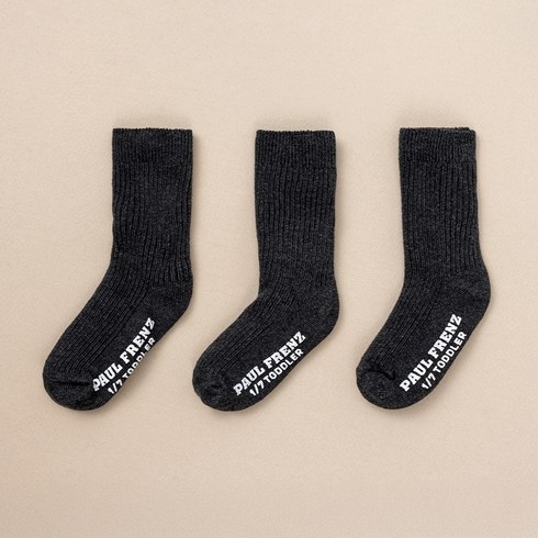폴프랜즈 아동용 원사이즈 데일리 양말 3켤레