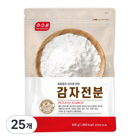 OQB 감자전분, 500g, 25개