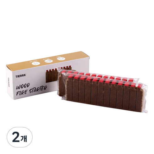 티에라 캠핑 우드 파이어 스타터 2p, 240g, 2개