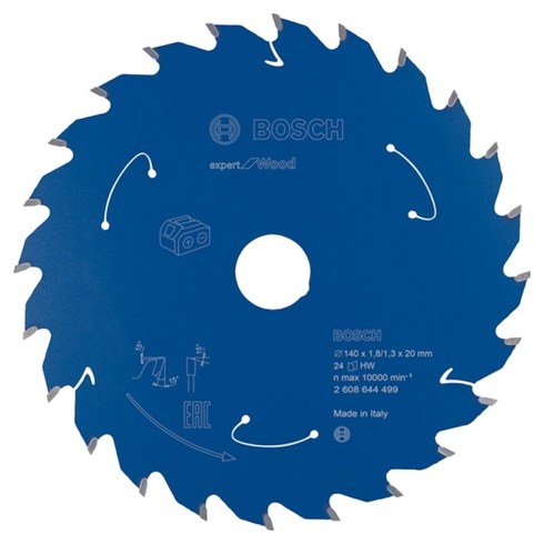 보쉬 Expert for 목재용 충전 원형톱날 1.3 mm 24T 2608644499, 1개