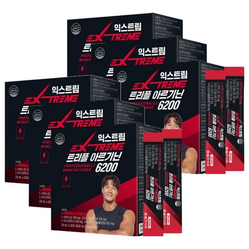 익스트림 트리플 아르기닌 6200mg, 600ml, 6개