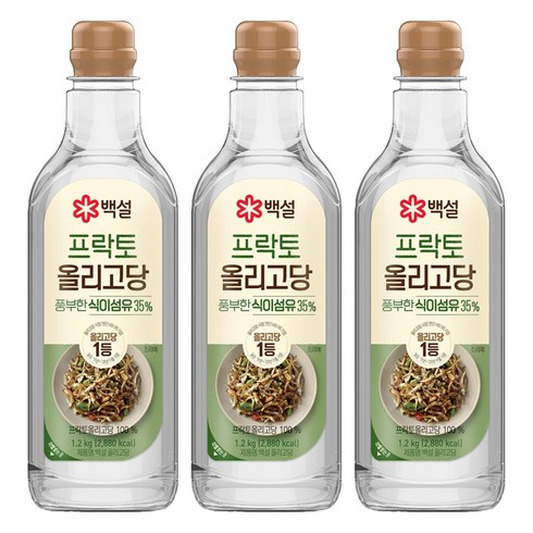 백설 프락토 올리고당, 1.2kg, 3개