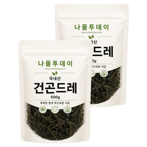 나물투데이 프리미엄 건곤드레, 500g, 2개