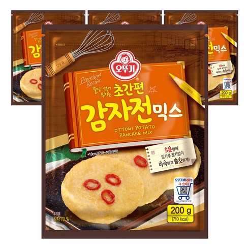오뚜기 초간편 감자전믹스, 200g, 4개