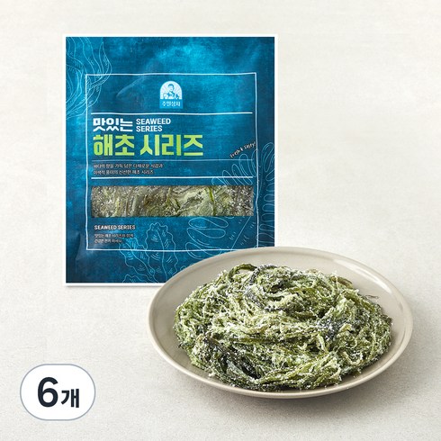 주일상사 맛있는 해초시리즈 미역줄기, 500g, 6개