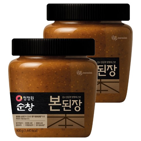 청정원순창 본된장, 900g, 2개