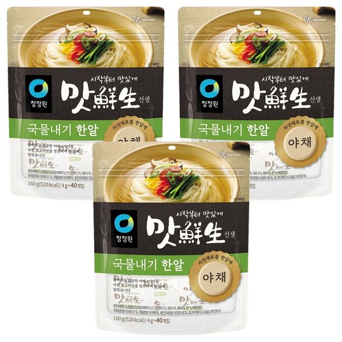맛선생 야채 국물내기 한알 40개입, 160g, 3개