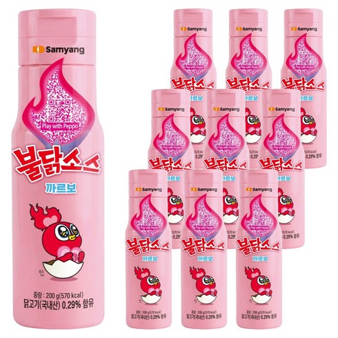 삼양 까르보불닭소스, 10개, 200g