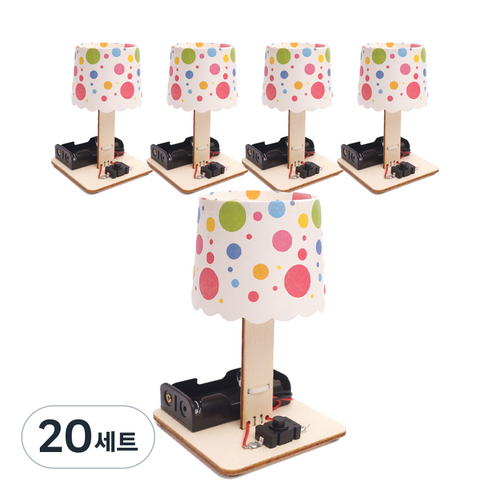 티처스 STEAM 과학교구 LED 변색 조명등 램프 DIY 만들기 세트 E-21A, 20세트