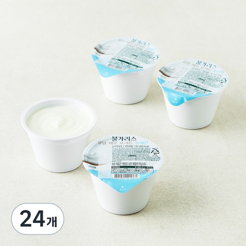 남양유업 불가리스 유당제로 요거트 플레인, 80g, 24개