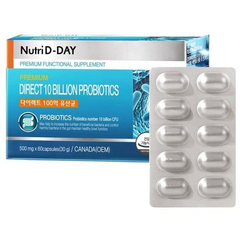 뉴트리디데이 다이렉트 100억 유산균 30g, 60정, 1개