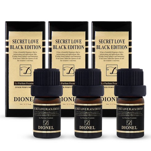 디오넬 시크릿러브 블랙에디션, 5ml, 3개
