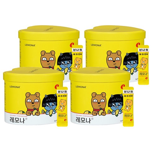 레모나 비타민C 70포, 140g, 4개