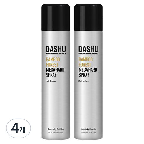 다슈 밤부 포레스트 메가 하드 스프레이, 180ml, 4개