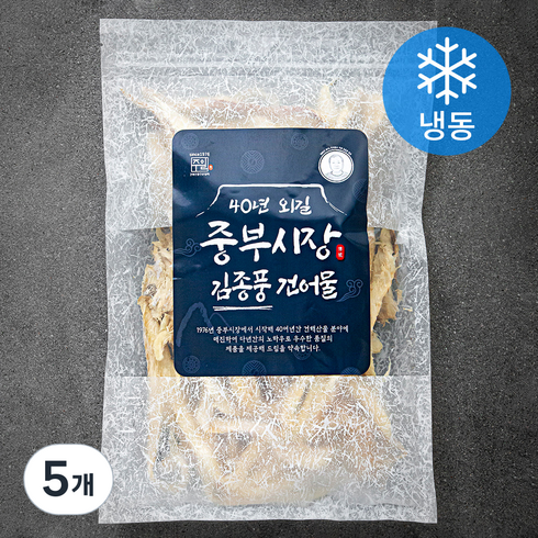 주일 중부시장 김종풍 쫄깃 황태채(냉동), 100g, 5개