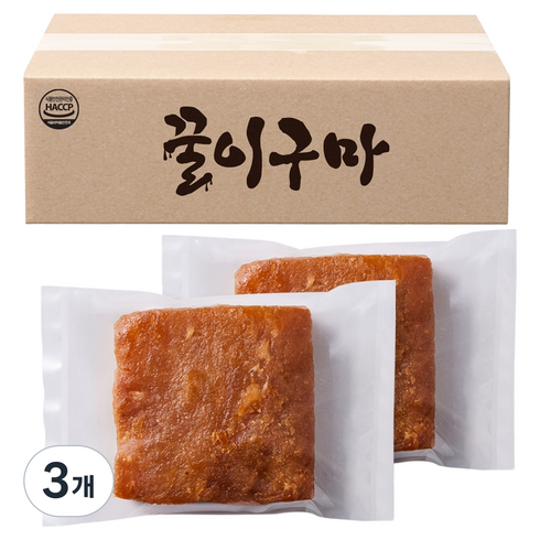 꿀이구마 수제 모약과, 1.2kg, 3개