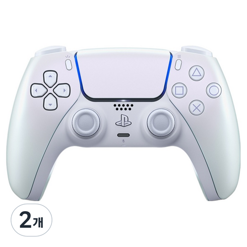 소니 PlayStation PS5 듀얼센스 무선 컨트롤러 크로마 펄, CFI-ZCT2G12, 2개