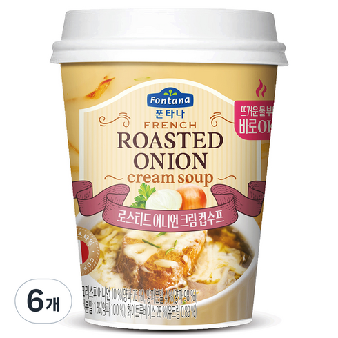 폰타나 프렌치 어니언 크림수프, 20g, 6개