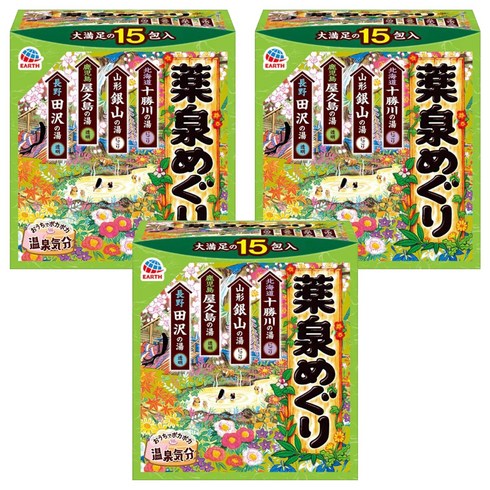 바스로망 온천기행 약천 입욕제 4계절향, 30g, 45개