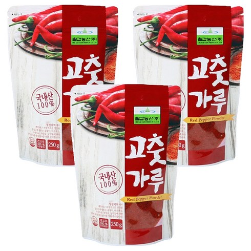 칠갑농산 고춧가루, 250g, 3개