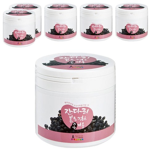 잔다리 볶은 검은 콩가루, 180g, 6개