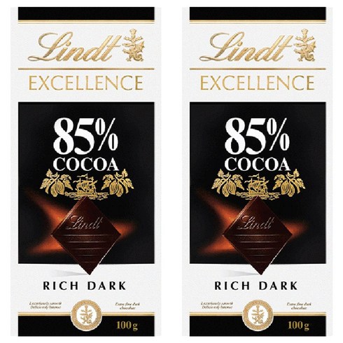 린트 엑설런스 85% 코코아 다크 초콜릿, 100g, 2개
