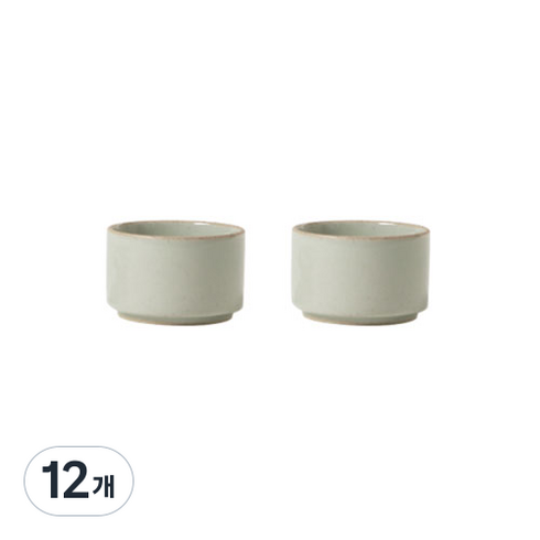 에라토 국산 옳음 다기잔, 비취, 12개