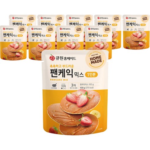 큐원 홈메이드 팬케익 믹스, 100g, 10개