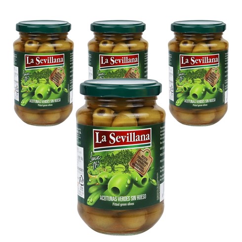 라세빌라나 그린 올리브, 370g, 4개