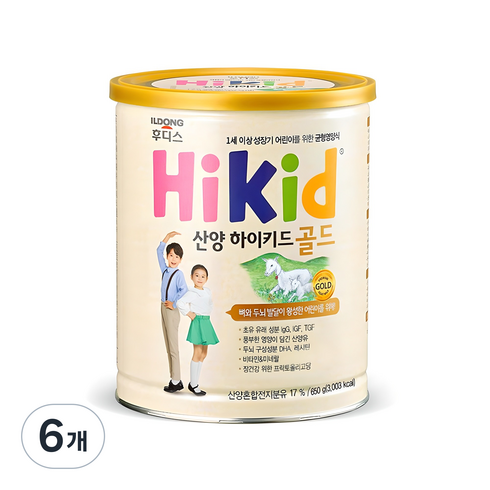 하이키드 골드 산양 분유, 650g, 6개
