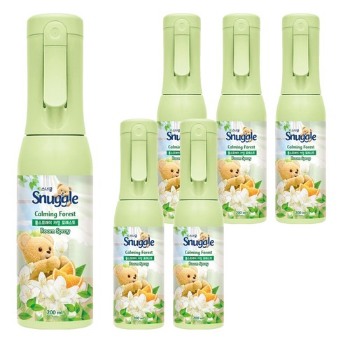 스너글 룸스프레이 카밍 포레스트 본품, 200ml, 6개