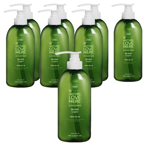네이쳐러브메레 젖병 세정제 액상형 레몬향, 500ml, 8개