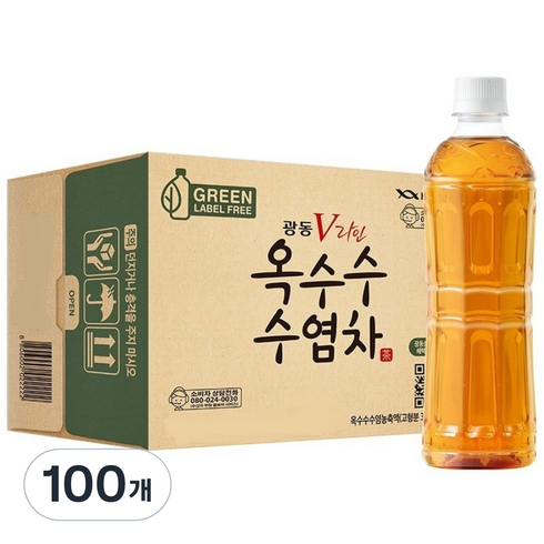 광동옥수수수염차 무라벨, 500ml, 100개