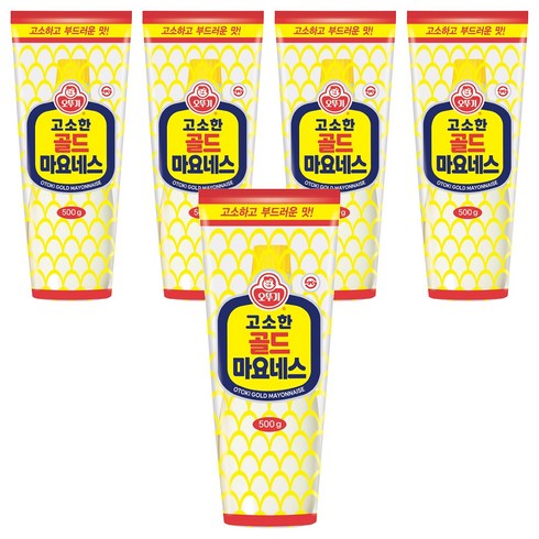 오뚜기 고소한 골드 마요네스, 500g, 5개