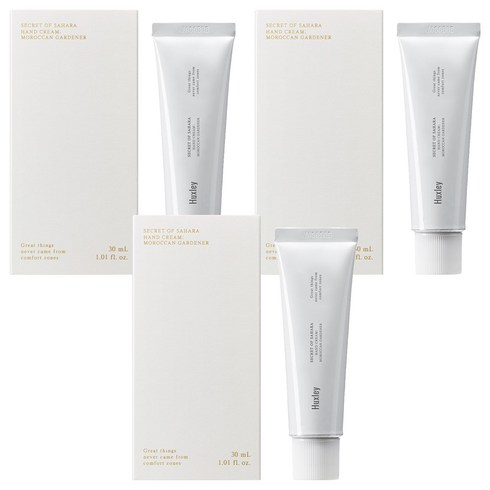 헉슬리 핸드 크림 모로칸 가드너 사하라, 30ml, 3개